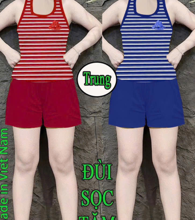 Đồ bộ nữ sát nách quần đùi XS 9087 9587 chất cotton 4 chiều - DBOR0041