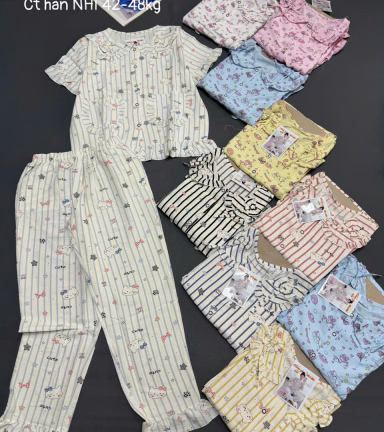 Đồ bộ nữ sát nách tiểu thư quần đùi nơ TVY051426 - DBOR0073