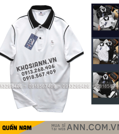 Áo Thun Polo Nam - Áo Thun Nam Cổ Bẻ Phối Viền Trẻ Trung Thanh Lịch Có Big Size - CS301
