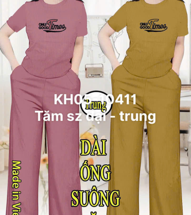 Đồ bộ nữ tay ngắn quần dài KH05 10411 - DBOR0083