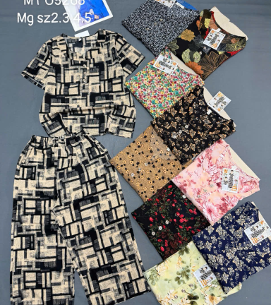 Đồ bộ nữ trung niên ống rộng MT 05268 chất mango - DBOR0087