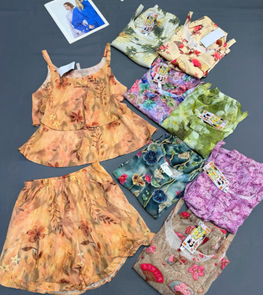 Đồ bộ nữ áo 2 dây quần đùi mango Hk 8083 - DBOR0088