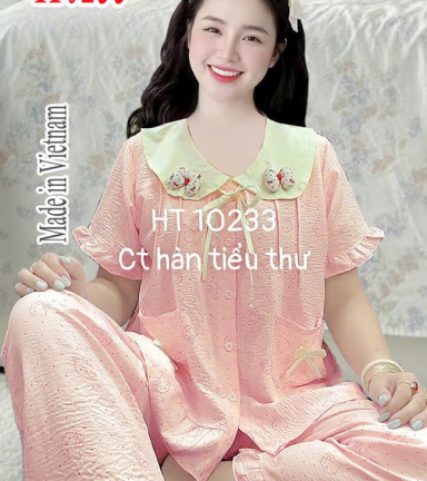 Đồ bộ nữ tay ngắn quần dài tiểu thư HT 10233 - DBOR0090