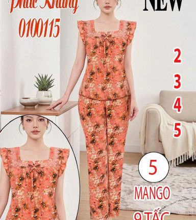 Đồ bộ nữ áo sát nách quần 9 tấc - DBOR0092