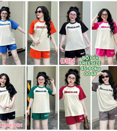 Bộ đùi cotton Miracucloud phom dưới 58kg - DBOR0097