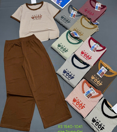 Đồ bộ nữ tay ngăn quần ống rộng XS 1540-1041 - DBOR0104