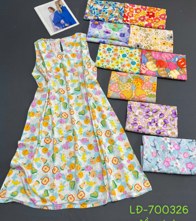 Đầm nữ vải tole mát LĐ-700326 - DBOR0107