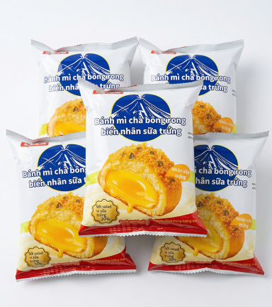 Combo 5 Cái Bánh Mì Chà Bông AIDEBAO Nhân Sữa Trứng - 6972776444620CB5