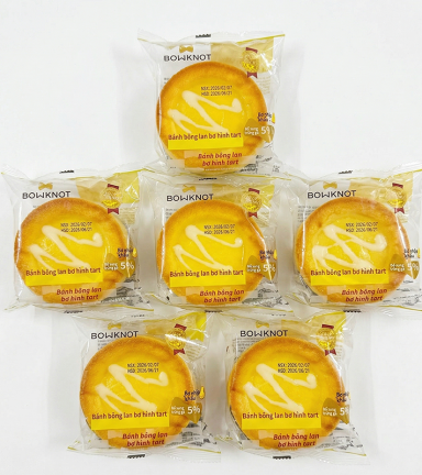 Combo 5 Cái Bánh Bông Lan BOWKNOT Phô Mai Hình Tart - 6973818471147CB5