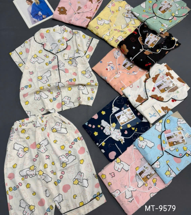 Đồ bộ nữ mặt nhà pijama tay ngắn quần lững nhiều size MT-9579 - DBOR0165
