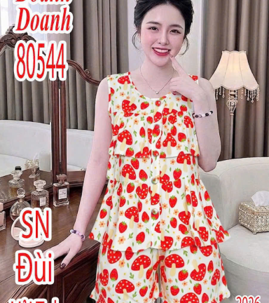 Đồ bộ nữ sát nách quần đùi tole SN DD-80544 - DBOR0177