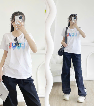 Áo Thun Nữ Cổ Tròn Size M (40-60kg) Nhiều Mẫu 1 - AONUM01