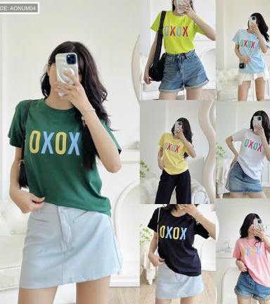 Áo Thun Nữ Cổ Tròn Size M (40-60kg) Nhiều Mẫu 4 - AONUM04