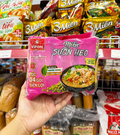 Miến Sườn Heo VIFON Dạng Lốc 232g - Lốc 4 Gói - 8935311111799