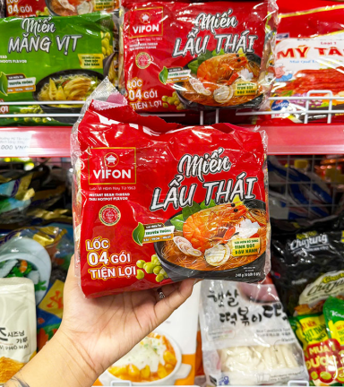 Miến Lẩu Thái VIFON Dạng Lốc 232g - Lốc 4 Gói - 8935311111775