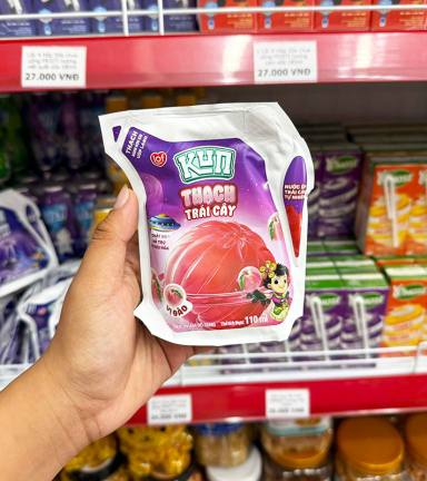 1 Túi Thạch Trái Cây KUN Vị Đào 110ml - 8936025775437