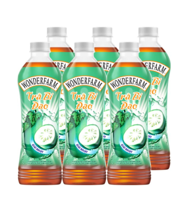 1 Lốc 6 Chai Trà Bí Đao WONDERFARM 440ml/Chai - 8935001282655LOC