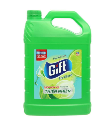 Nước Rửa Chén Can GIFT Hương Trà Chanh 3,8kg - 8936013254654