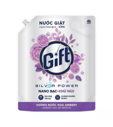 Nước Giặt GIFT Hương Nước Hoa Ambery Túi 3,6 Lít - 8936013251172