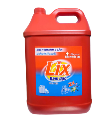 Nước Giặt LIX Đậm Đặc 2X Bảo Vệ Da Tay Can 9kg - Can Màu Đỏ - 8934669240472