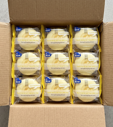1 Thùng Bánh Bông Lan Hấp Phô Mai AXIQIN - 6956367178255THUNG