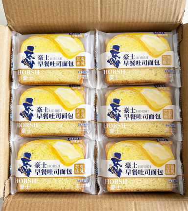 1 Thùng Bánh Mì Sandwich Kẹp Sữa Horsh 45g - Thùng 35 Cái - 6973202709054THUNG