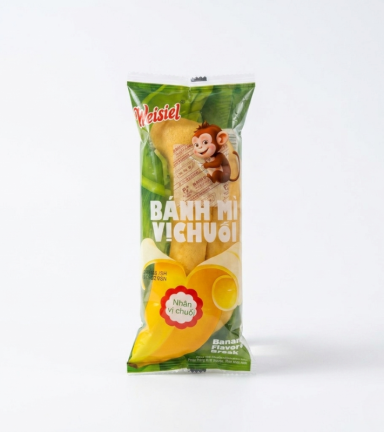 1 Bánh Mì Weisiel Trái Chuối - Bánh Mì Vị Chuối - 6971695105544