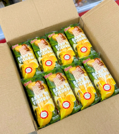 1 Thùng 2kg Bánh Mì Weisiel Trái Chuối - Bánh Mì Vị Chuối - 6971695105544THUNG