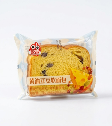 1 Bánh Mì Mềm Ouba Đậu Bơ 75g/Cái - 6974729975076