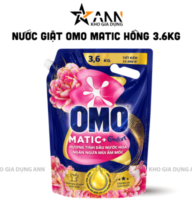 Nước Giặt OMO MATIC Túi Ngăn Ngừa Mùi Ẩm Mốc 3,6kg - 8934868184188