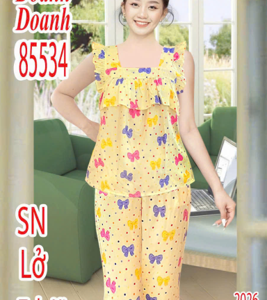 Đồ bộ nữ sát nách quân lững vải tole Dd-85534 - DBOR0202