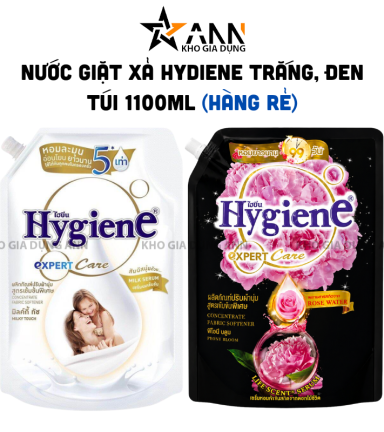 [Hàng Rẻ] Nước Xả Vải Hygiene Expert Care Hương Hoa Mẫu Đơn Túi Đen & Milk Serum Túi Trắng 1100ml - 8850092298906