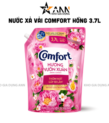 Nước Xả Vải COMFORT Hương Vườn Xuân 100 Giờ Lưu Hương 3,7 Lít - Túi Hồng - 8934868174332
