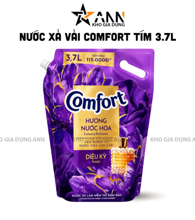 Nước Xả Vải COMFORT Hương Nước Hoa Diệu Kỳ 3,7 Lít - Túi Tím - 8934868173007