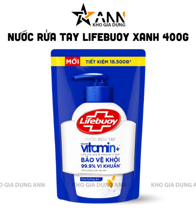 Nước Rửa Tay LIFEBUOY Sữa Dưỡng Ẩm Túi 400g - Túi Xanh Dương - 8934868171010
