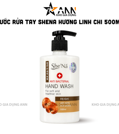 Nước Rửa Tay Diệt Khuẩn SHENA Tinh Chất Nấm Linh Chi 500ml - 9555206507743