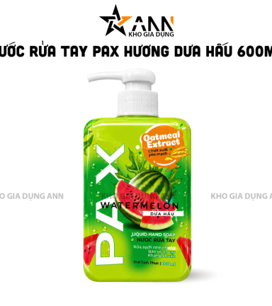 Nước Rửa Tay PAX Hương Dưa Hấu 600ml - 8935020813403
