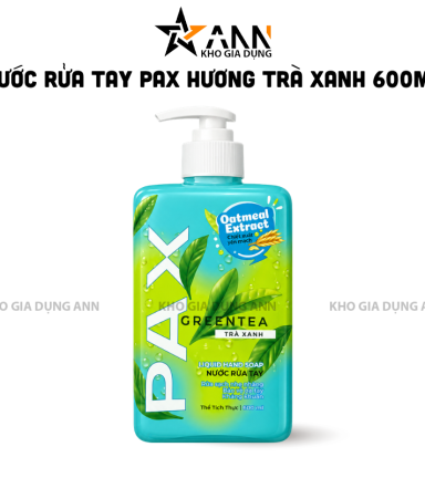 Nước Rửa Tay PAX Hương Trà Xanh 600ml - 8935020813427