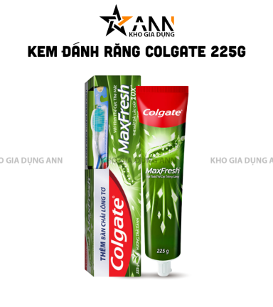 Kem Đánh Răng Colgate Maxfresh Trà Xanh 225g + Bàn Chải Colgate Lông Mềm - 8850006932346