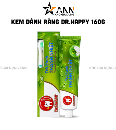 Kem Đánh Răng DR HAPPY Trà Xanh 160g + Bàn Chải DR HAPPY - 8936005562941
