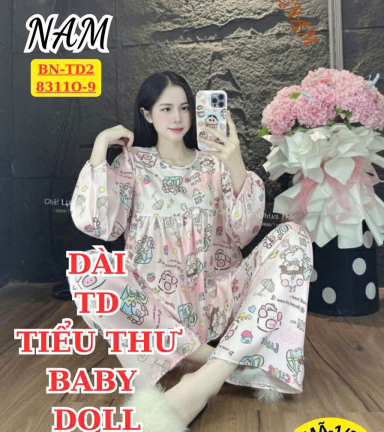Đồ bộ nữ tay dài quần dài chất tole BN-8310 - DBOR0225
