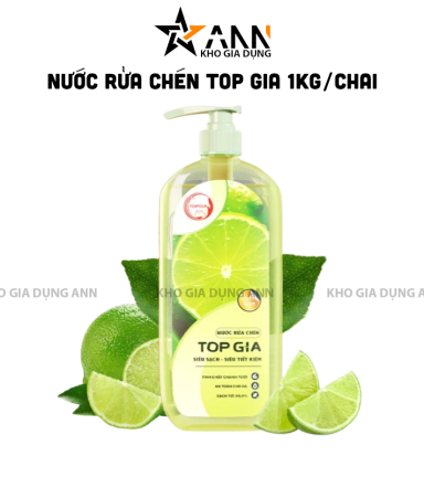 Nước Rửa Chén Top Gia Hương Chanh Tươi 1kg/Chai - 8936214081660