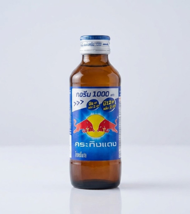1 Chai Nước Tăng Lực Bò Húc REDBULL Chai Thủy Tinh Nắp Xanh - 8850228000106CHAI