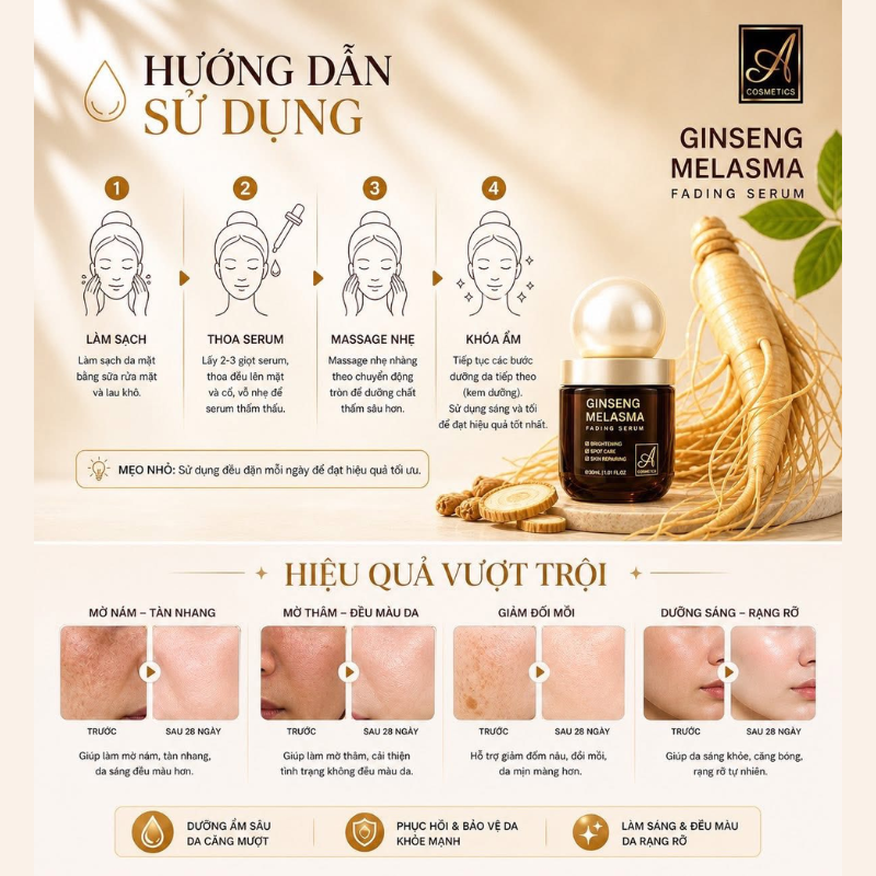29597_24_20260515121832.png Serum Nám A Ginseng Melasma Fading Serum Cosmetic Phương Anh 35ml - Serum A Mỹ Phẩm Phương Anh - Phiên Bản Mới - 8938564108042