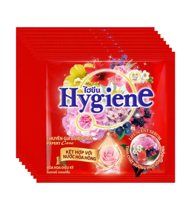 Set 24 Gói Nước Xả Vải Hygiene Đậm Đặc Expert Care Hương Hoa Trái Cây 20ml/Gói - Màu Đỏ - 8850092291020