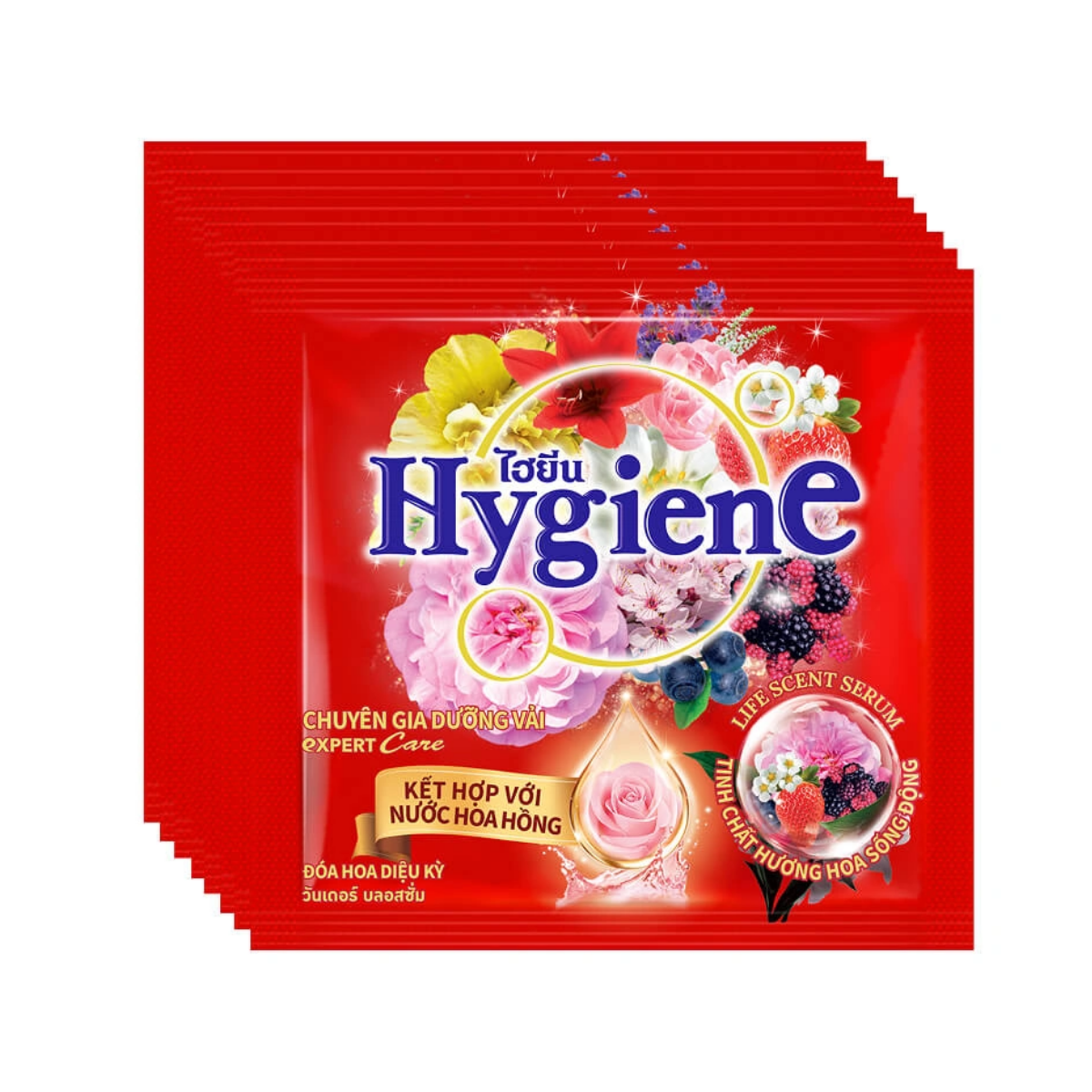 Shop sỉ set 24 Gói Nước Xả Vải Hygiene Đậm Đặc Expert Care Hương Hoa Trái Cây 20ml/Gói - Màu Đỏ 2 Shop sỉ set 24 Gói Nước Xả Vải Hygiene Đậm Đặc Expert Care Hương Hoa Trái Cây 20ml/Gói - Màu Đỏ