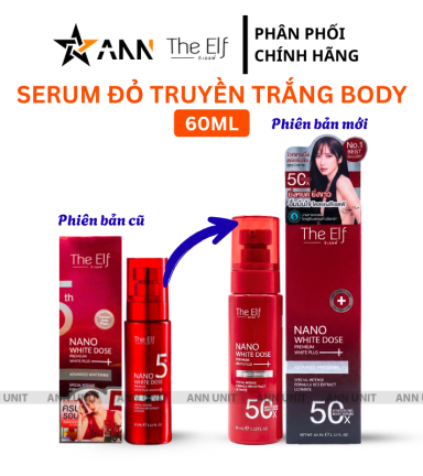 Serum Đỏ Truyền Trắng Body Thái Lan The Elf 60ml - Serum Thái Lan Dưỡng Sáng Da - Phiên Bản Mới - 8859807900011MOI
