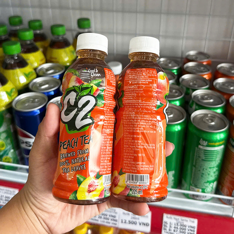 Shop sỉ 1 Chai Trà Xanh C2 Hương Đào Chai Nhỏ 225ml 5 Shop sỉ 1 Chai Trà Xanh C2 Hương Đào Chai Nhỏ 225ml