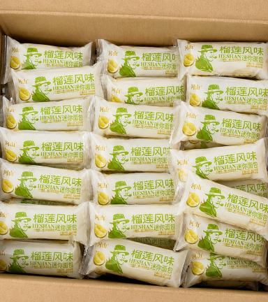 1 Thùng Bánh Mì Sữa Chua Mini Ông Già HESHAN Vị Sầu Riêng 2kg - 6975493201460THUNG