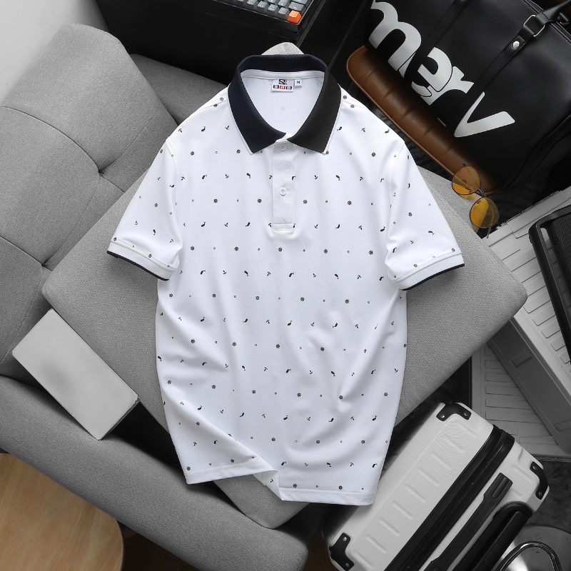 29654_5_20260530173559.png Áo Thun Polo Nam - Áo Thun Nam Cổ Bẻ In Họa Tiết Nhí Và Viền Áo Big Size - CS303